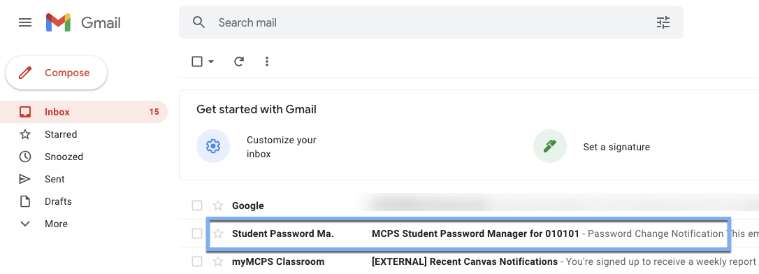 Student Password Reset Guide