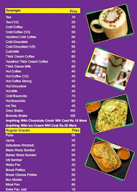 Cafe Durga,Baner menu 1