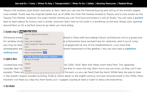 Travel Mapper: Save travel plans to Google Sheets