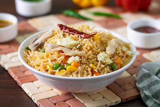 Egg Chicken Schezwan Fried Rice