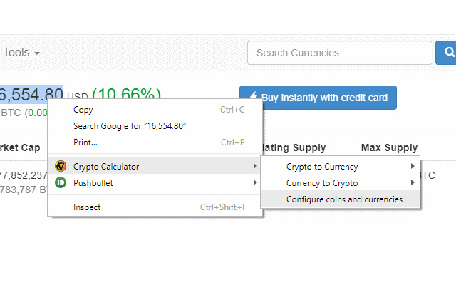 Crypto Calculator