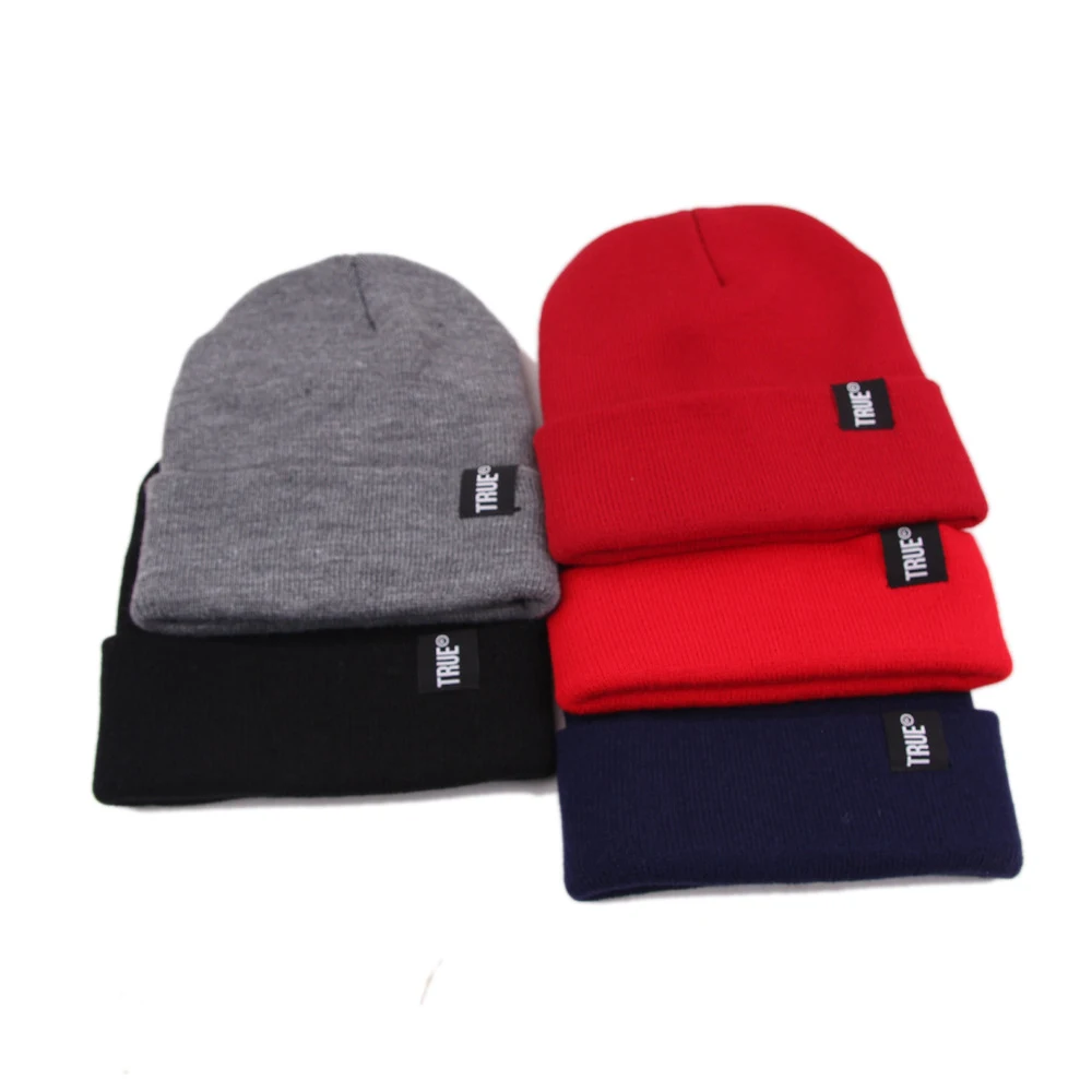Title 7, Gorro de punto con etiqueta cálida de otoño e i...