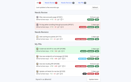 Github PR Tracker