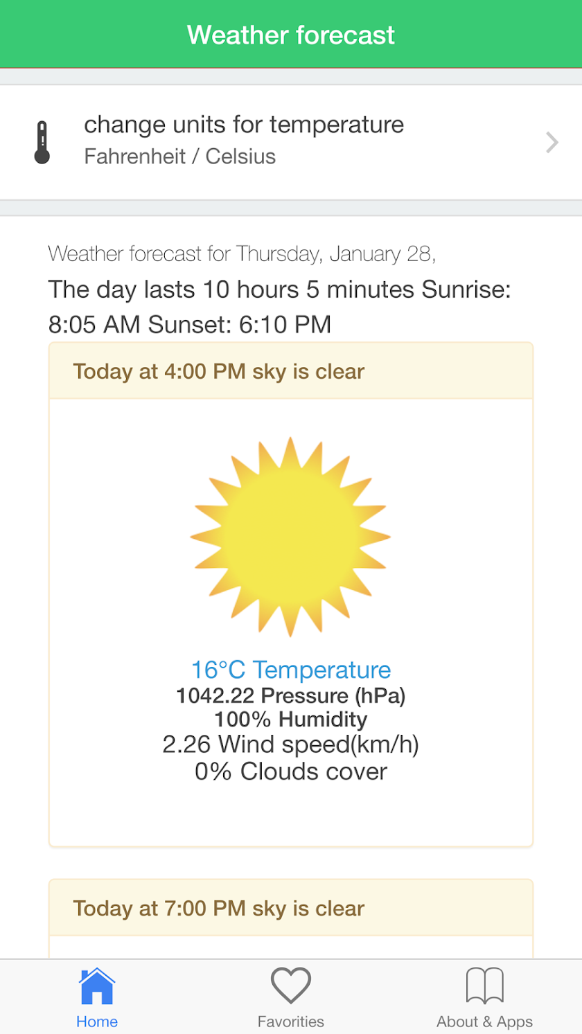 Ibiza weather forecast guide Screen 3
