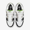 sb dunk low pro medium gray / white / chlorophyll / black