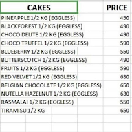 Short Crust menu 2