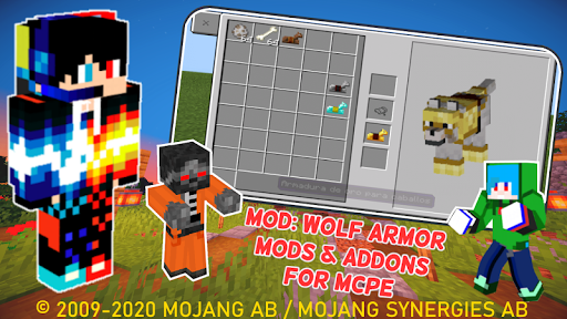MOD Wolf Armor MODS  ADDONS for MCPE