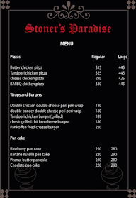 Stoner's Paradise menu 1