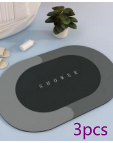 Diatomaceous earth bathroom mat abs - 3