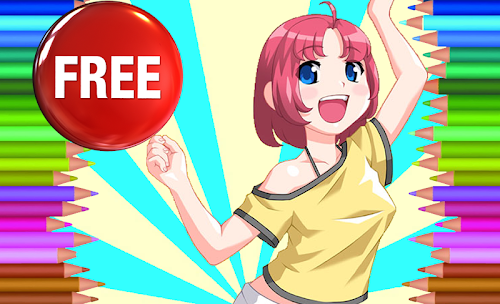 Android application Coloring Book Anime screenshort