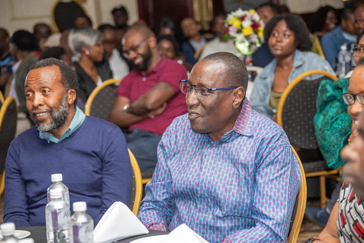 Kenyans living in Botswana in a meeting with Deputy President Rigathi Gachagua at the Avani Hotel in Gaborone on April 22, 2023