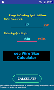 cec Wire Size Calculator FULL 1.0 APK + Mod (Uang yang tidak terbatas / Penuh) untuk android