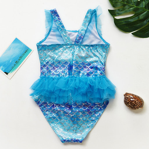 Title 9, Girls Silver Ironing Nylon One Piece Swimsuit....