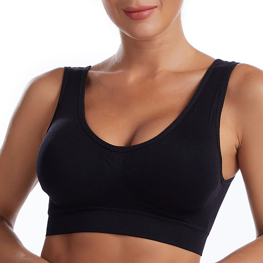 Title 3, Womens Running Shockproof Gathering Sports Bra...