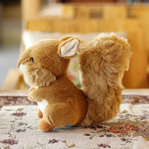 Title 6, Cute Squirrel Plush Toy Doll Home Decoration So...