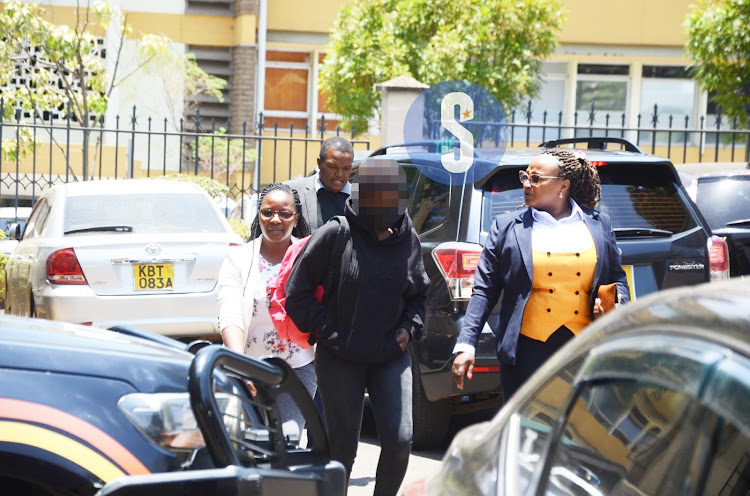 Suspect in the murder of Nairobi Hospital Finance Director Eric Maigo at Milimani Law Courts on September 25 2023