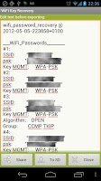 WiFi Key Recovery (needs root) Screenshot