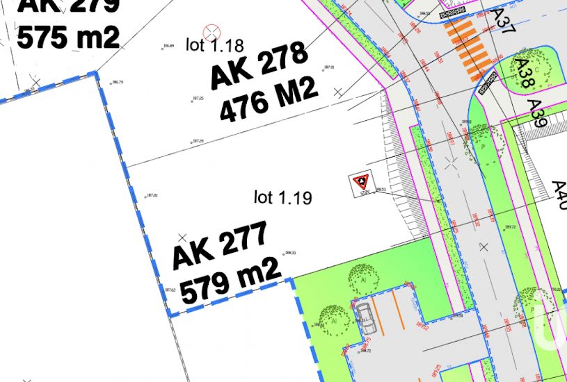  Vente Terrain à bâtir - 579m² à Auxerre (89000) 