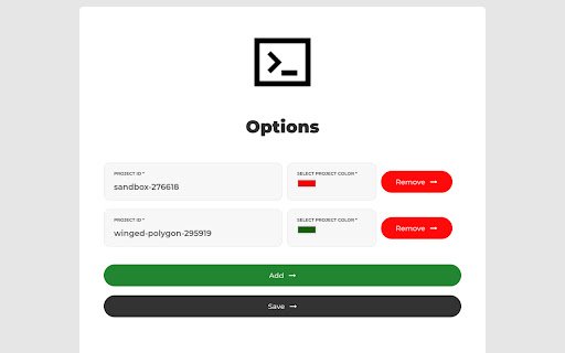 Google Cloud Console Color Changer