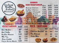 Gulnar Waffle Zaika  Restaurant menu 1