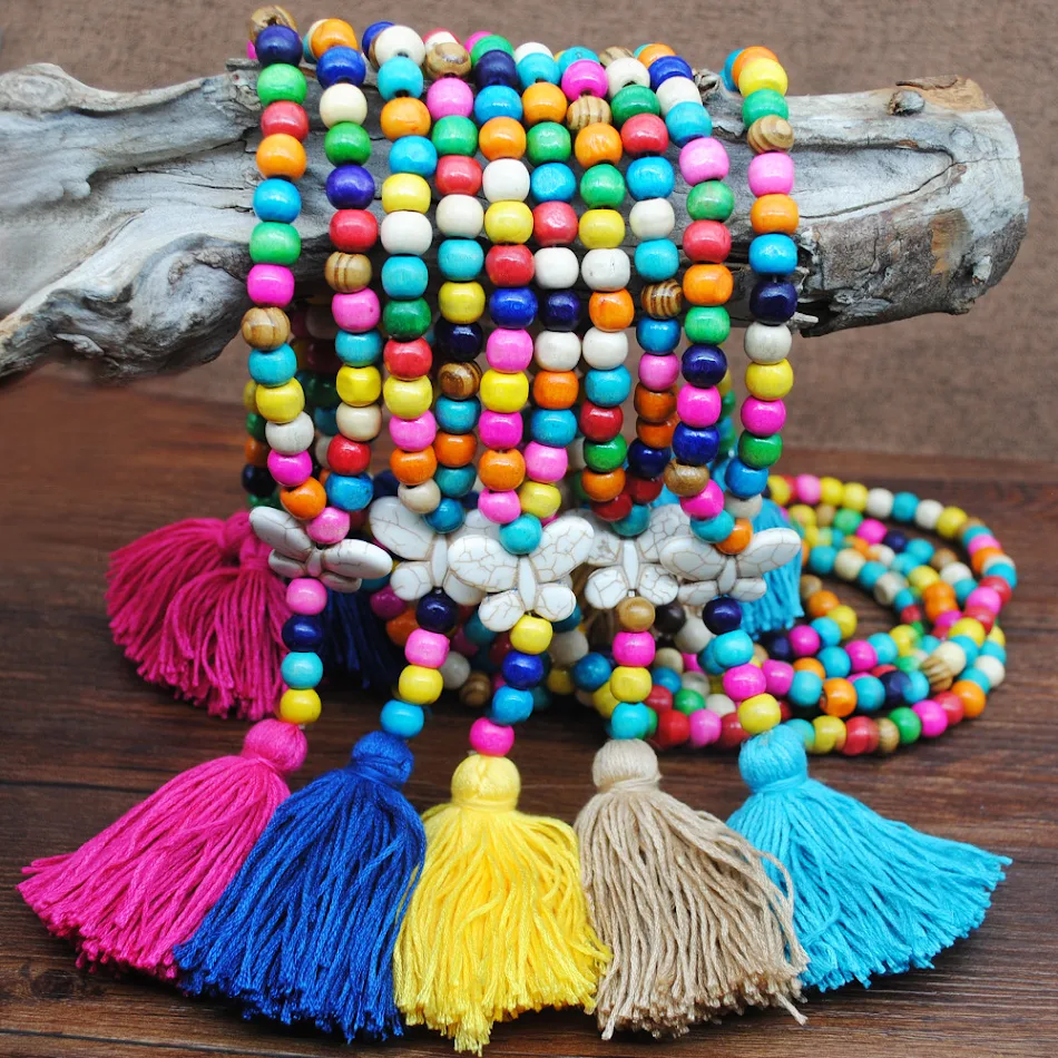 Butterfly Tassel Long Necklace