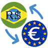 Euro to Brazilian real convert icon