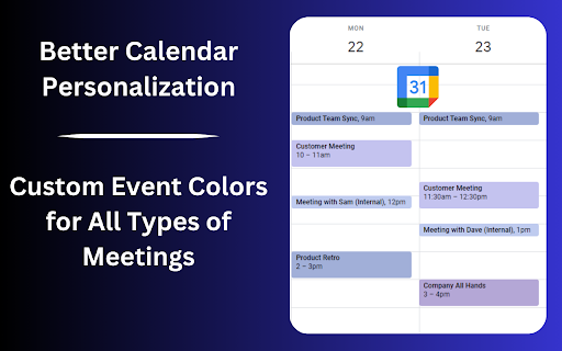 Add More Colors to Calendar