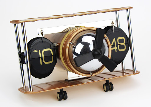 Title 5, Aircraft Page Flipping Clock, Creative Personal...
