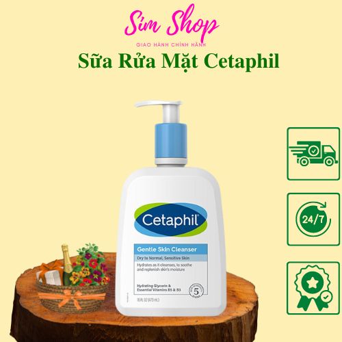 Sữa Rửa Mặt Cetaphil Gentle Skin Cleanser Simshop20 Dành Cho Mọi Loại Da Dịu Nhẹ Không Xà Phòng 591Ml