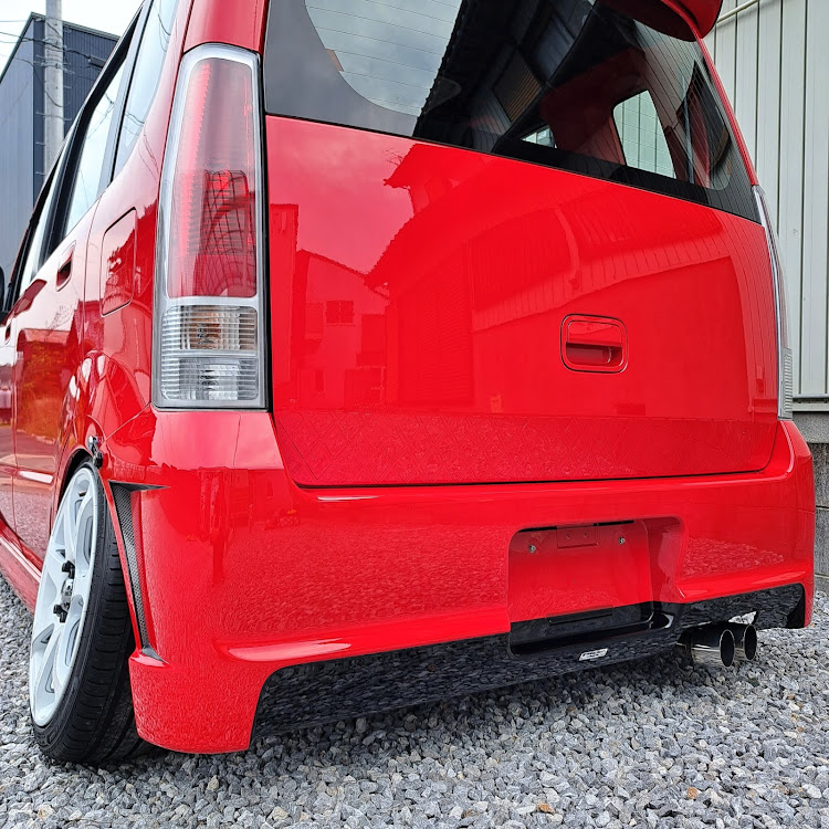 ワゴンRの赤い車・シャコタカ・過去車・洗車に関するカスタム事例の投稿画像7枚目
