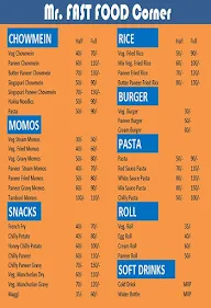 Mr. Fast Food Corner menu 1