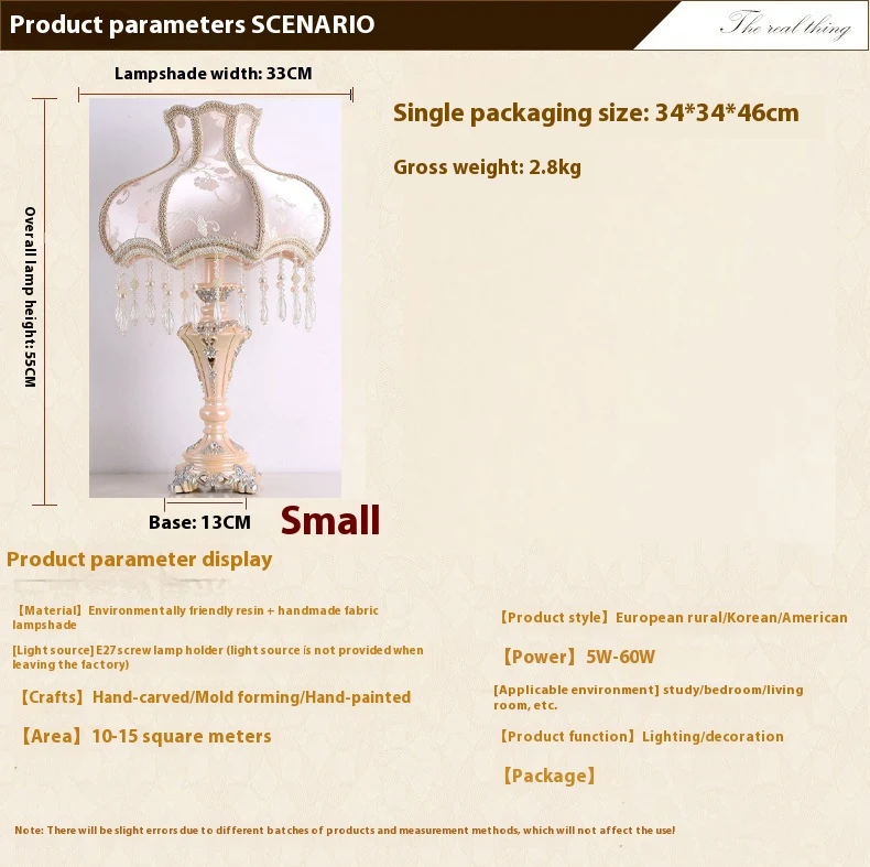 Title 1, European Table Lamp Romantic and Cozy Princess ...