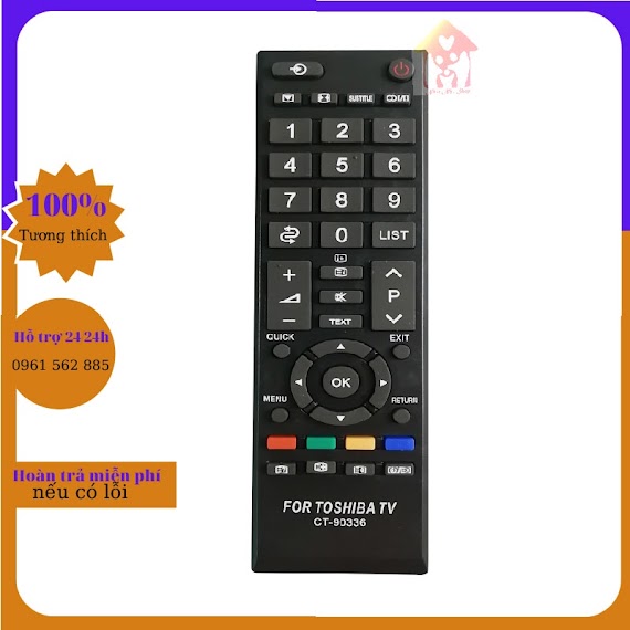 Điều Khiển Tivi Toshiba Ngắn Ct - 90 - Remote Tivi Toshiba