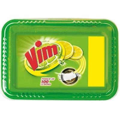 Vim Dishwash Bar Lemon Tub, With Power - 500 gm