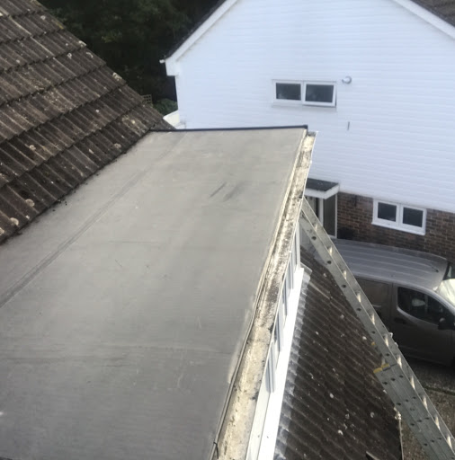 New Duoply EPDM rubber flat roof 