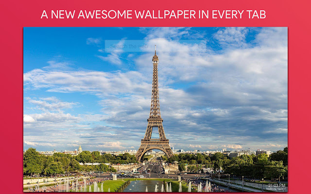 Paris Wallpaper HD Custom New Tab