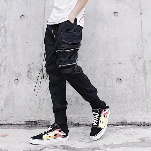Title 5, Mens Hip-hop Pants Loose Straight Leg Casual H...