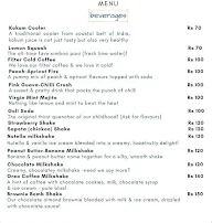 Cafe Tara menu 1