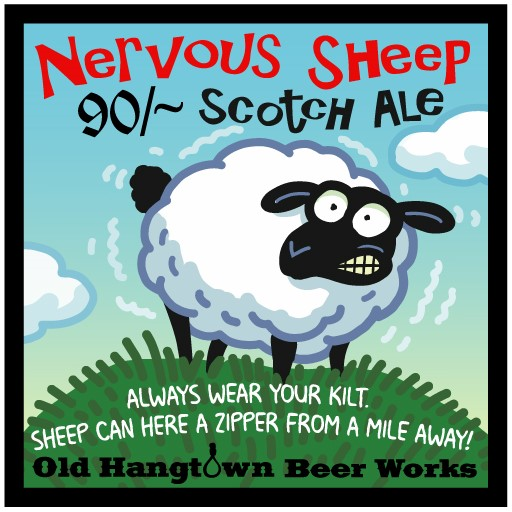 Logo of Nervous Sheep 90 Schilling Scottish Ale