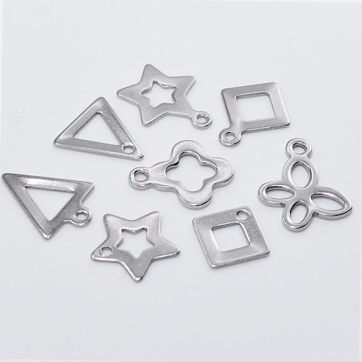 Title 5, Stainless Steel Small Pendant Five-pointed Star...