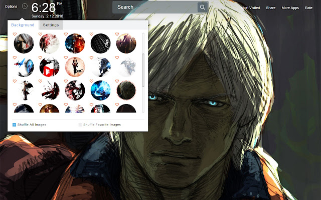 Devil may Cry Wallpapers Theme New Tab