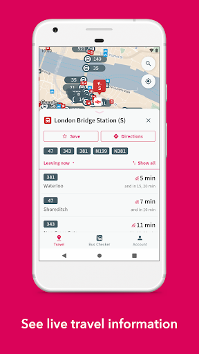 Screenshot London Bus Checker