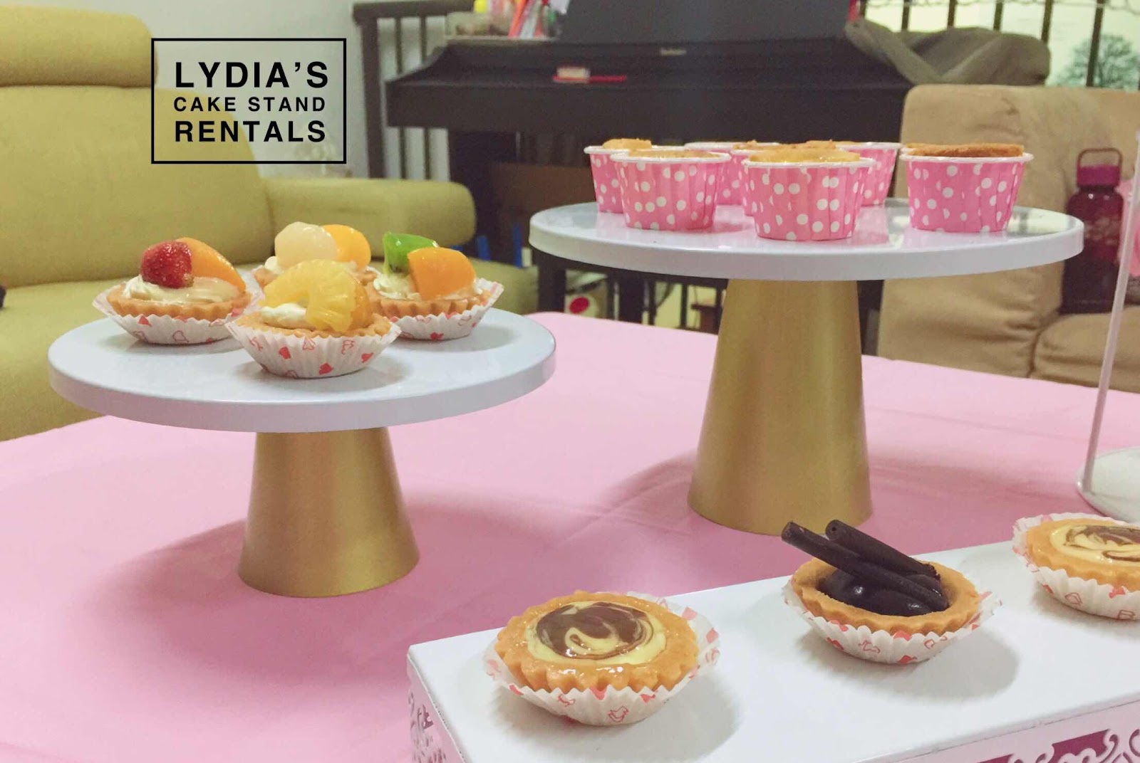 Lydia's Cake Stand Rentals White Cake Stands