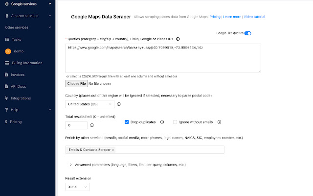 Google Maps Scraper