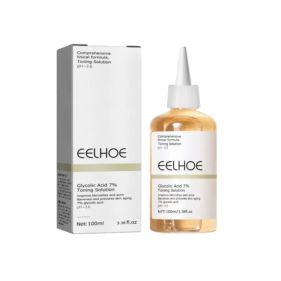 Glycolzuur 7 Lotion voor Acne met Gesloten Mee-eters. Vermindert puistjes en verfijnt de huidtextuur.