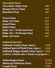 Gulkand Paan Ghar menu 1