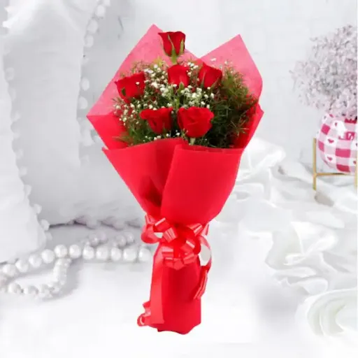 6 Red Roses Bouquet