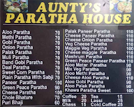 Auntys Paratha House menu 1