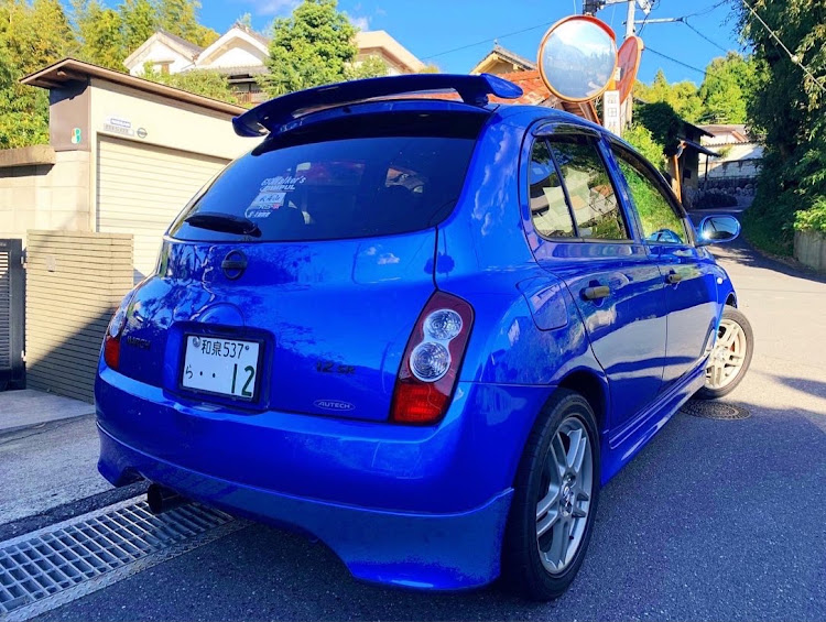 マーチの青マーチ・コテツworks・コテちん工房・610walker's☠️・おじさん仲間に関するカスタム事例の投稿画像1枚目
