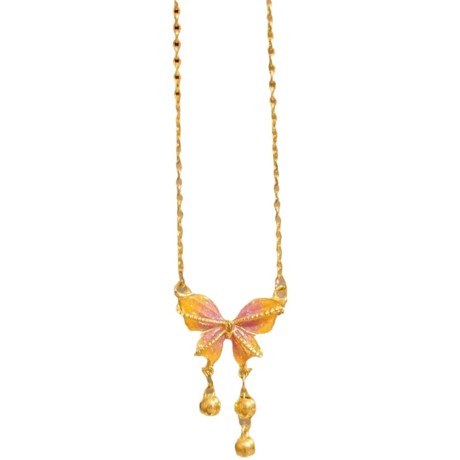 Fantasy vlinder kwastjes ketting voor dames, elegante sieraden. Voeg een vleugje charme toe, perfect voor elke outfit en gelegenheid.